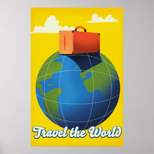 Reis de wereld poster (Voorkant)
