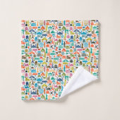 Reis de wereld rond bad handdoek (Wasdoekje)