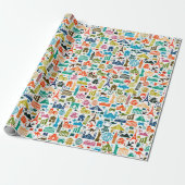 Reis de wereld rond cadeaupapier (Uitgerold)