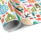 Reis de wereld rond cadeaupapier (Rol Hoek)