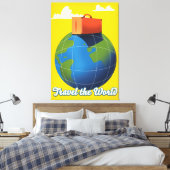 Reis de Wereld Rond Canvas Afdruk (Insitu (Slaapkamer))