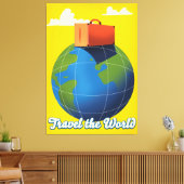 Reis de Wereld Rond Canvas Afdruk (Insitu (Woonkamer))