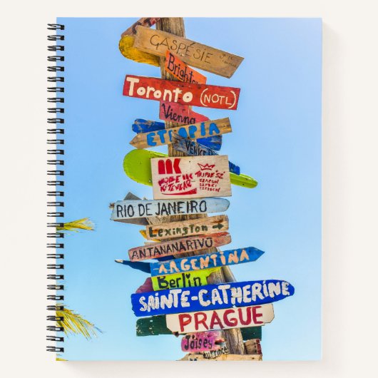 Reis de Wereld rond Notitieboek (Voorkant)