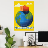 Reis de Wereld Rond Poster (Thuiskantoor)