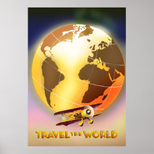 Reis de Wereld rond Poster