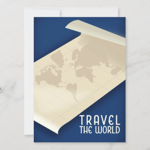 Reis de Wereld rond vintage reisposter