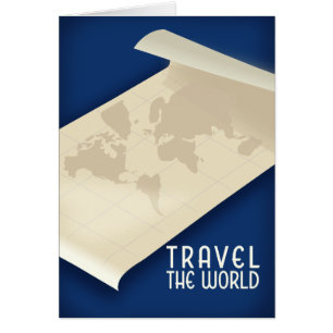 Reis de Wereld rond vintage reisposter
