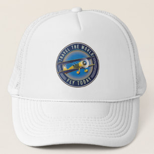 Reis de Wereld Rond Vlieg Vandaag reis patch Trucker Pet