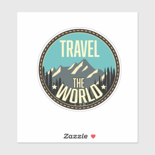 Reis de wereld sticker (Vel)