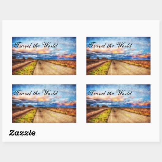 Reis de wereld Stickers (Vel)