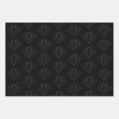 Reis die papierbladen verpakt, reeks 3 inpakpapier vel (Voorkant)