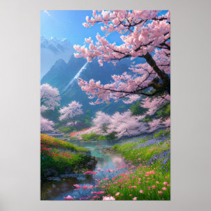 Reis door Cherry Blossom Bliss Poster