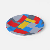 Reis door de geometrie papieren bordje (Gekanteld)