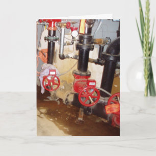 "Reis door de pijpleiding" verjaardagskaart Kaart