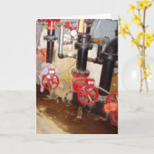 "Reis door de pijpleiding" verjaardagskaart Kaart (Gele Bloem)