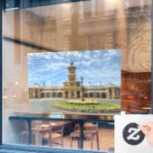 Reis door de tijd in Albury Station Raamsticker (Cafe Raam)