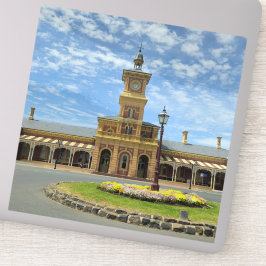 Reis door de tijd op Albury Station Sticker