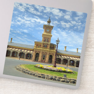 Reis door de tijd op Albury Station Sticker