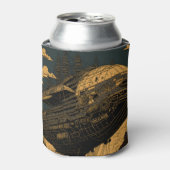 Reis door de tijd: Steampunk Airship Blikjeskoeler (Blikje Voorkant)