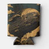 Reis door de tijd: Steampunk Airship Blikjeskoeler (Voorkant)