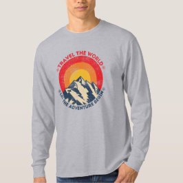 reis door de wereld laat het avontuur beginnen rei t-shirt