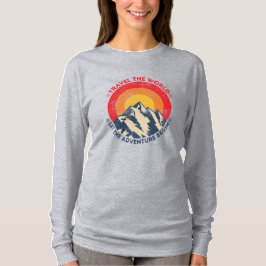 reis door de wereld laat het avontuur beginnen rei t-shirt