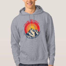 reis door de wereld , laat het avontuur op reis ga hoodie