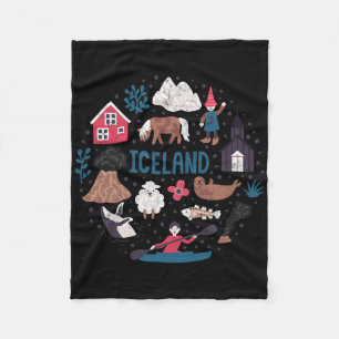 Reis door Europa IJsland Reykjavik Familievakantie Fleece Deken