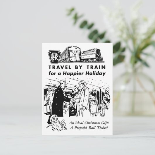 Reis door het Briefkaart van de Spoorweg (Staand voorkant)