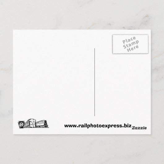 Reis door het Briefkaart van de Spoorweg (Achterkant)