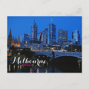 Reis door het landschap van Melbourne Australië Briefkaart