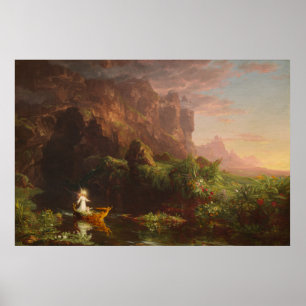 Reis door het leven: Kindertijd — Thomas Cole Poster