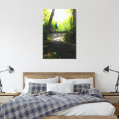 Reis door het magische bos canvas afdruk (Insitu (Slaapkamer))