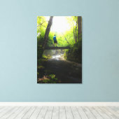 Reis door het magische bos canvas afdruk (Insitu (Houten vloer))