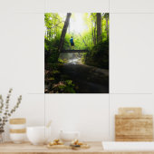 Reis door het magische bos poster (Keuken)