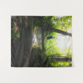 Reis door het magische bos wandkleed (Voorkant (horizontaal))