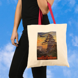 Reis door Japan, Japanse Pagode Vliegtuig Tote Bag