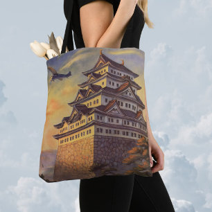 Reis door Japan, Japanse pagode Vliegtuig Tote Bag