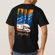 Reis door Sequoia National Park in vintage stijl