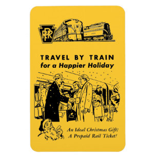 Reis door Train-Pennsylvania Railroad Photo Magnet Magneet