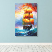 "Reis door turbulentie" Canvas Afdruk (Insitu (Houten vloer))