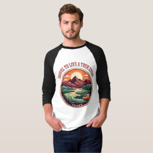 Reis echt verhaal T-shirt - geen nep reizen badge