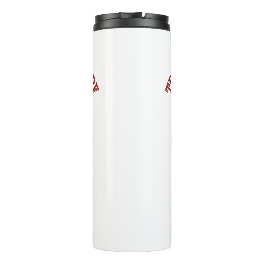 Reis echt verhaal T-shirt - geen nep reizen badge Thermosbeker (Achterkant)