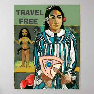 Reis eilanden vrij, bewerk tekst, Poster