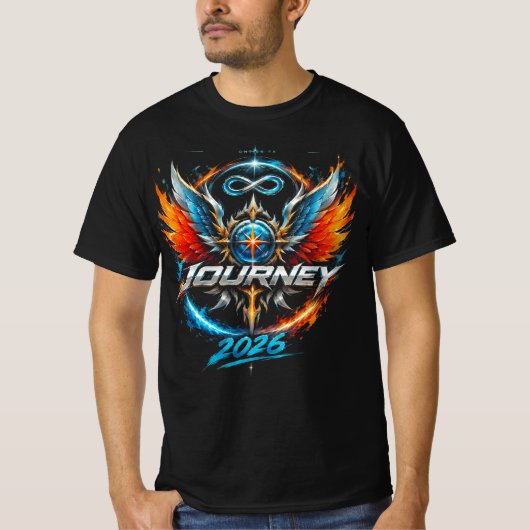 Reis Eindbestemming 2026 T-shirt (Voorkant)