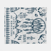 Reis- en avontuurthema fleece deken (Voorkant (Horizontaal))