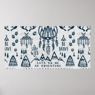 Reis- en avontuurthema poster