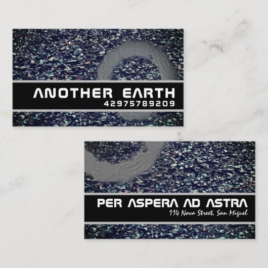 Reis en cement Een andere aarde Visitekaartje (Voorkant / Achterkant)