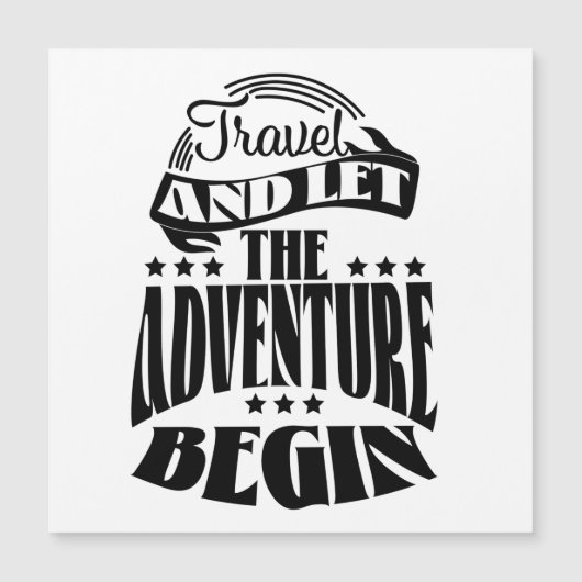 Reis en laat het avontuur beginnen (Voorkant)