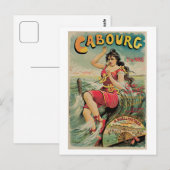 Reis en reis van  Cabourg (Calvados, Normandië) Briefkaart (Voorkant / Achterkant)